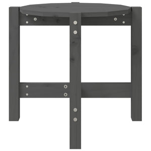 Soffbord grå Ø 52,5x45 cm massivt furu