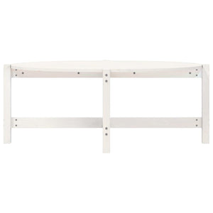 Soffbord vit 118x63x45 cm massiv furu