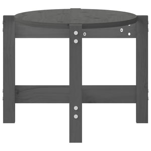 Soffbord grå 87x48x35 cm massiv furu