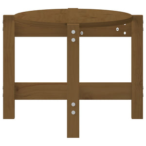 Soffbord honungsbrun 87x48x35 cm massiv furu
