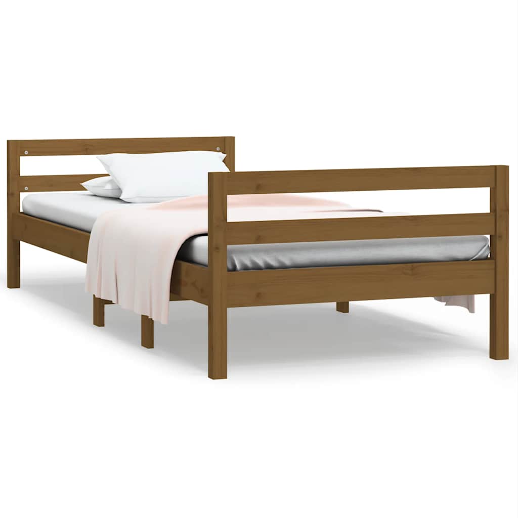 Dagbädd honungsbrun 75x190 cm massiv furu