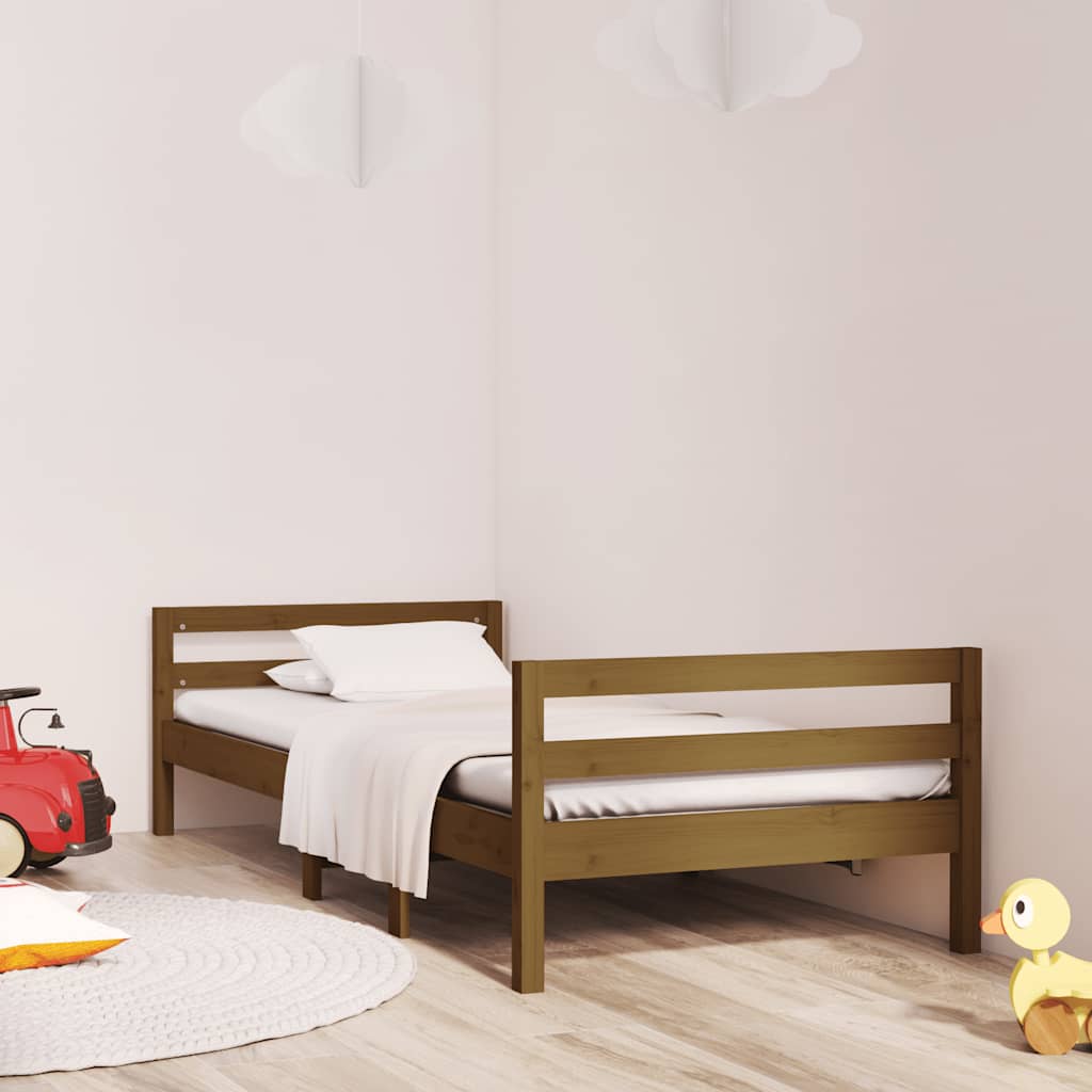 Dagbädd honungsbrun 75x190 cm massiv furu