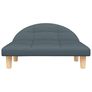 Hundbädd mörkgrå 70x52x30 cm tyg