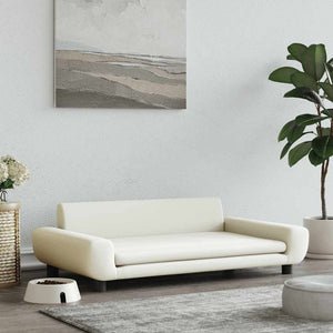 Hundbädd gräddvit 100x54x33 cm sammet