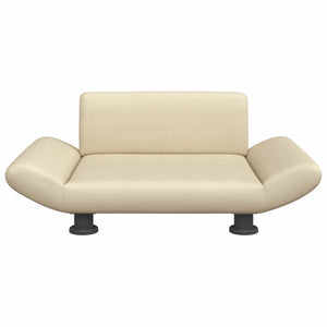 Hundbädd gräddvit 70x45x28 cm tyg