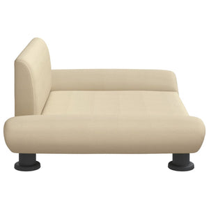 Hundbädd gräddvit 70x45x28 cm tyg