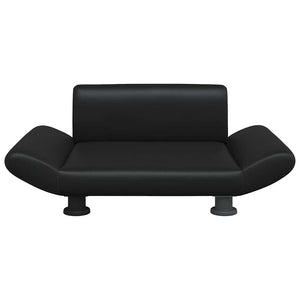 Hundbädd svart 70x45x28 cm konstläder