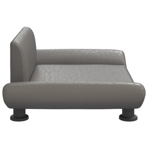 Hundbädd grå 70x45x28 cm konstläder