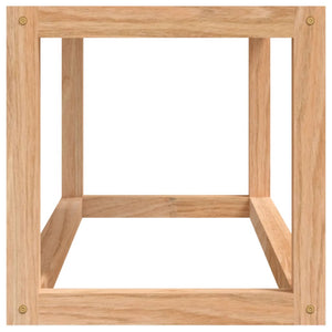 Handdukshylla 60x20x20 cm massivt valnötsträ