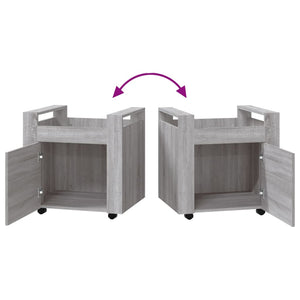 Skrivbord grå sonoma 60x45x60 cm konstruerat trä