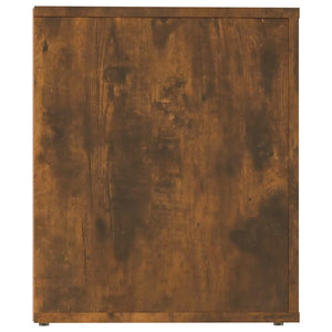 Sängbord Rökfärgad ek 50x39x47 cm