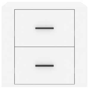 Sängbord vit högglans 40x35x47 cm