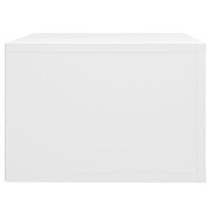Väggmonterade sängbord 2 st vit 50x36x25 cm