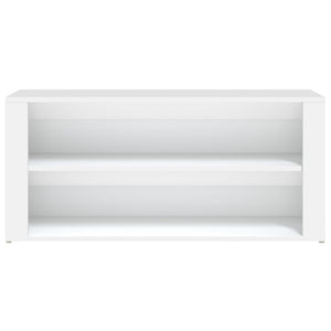 Skohylla vit 100x35x45 cm konstruerat trä