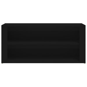 Skohylla svart 100x35x45 cm konstruerat trä