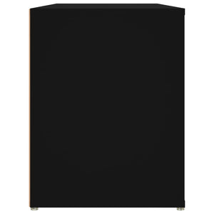 Skohylla svart 100x35x45 cm konstruerat trä