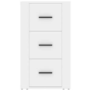 Skåp vit 40x33x70 cm konstruerat trä