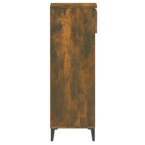 Skohylla rökfärgad ek 40x36x105 cm konstruerat trä