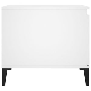 Soffbord vit 100x50x45 cm konstruerat trä