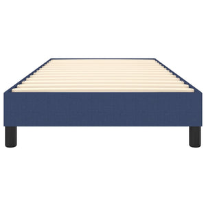 Boxspring-sängram blå 80x200cm tyg