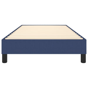 Boxspring-sängram blå 90x190 cm tyg