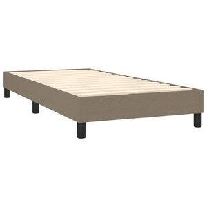 Boxspring-sängram Taupe 90x200 cm tyg