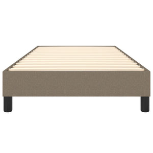 Boxspring-sängram taupe 100x200 cm tyg