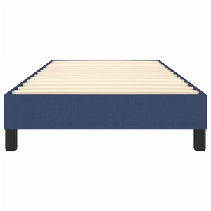 Boxspring-sängram blå 100x200 cm tyg