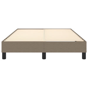 Boxspring-sängram taupe 120x200 cm tyg