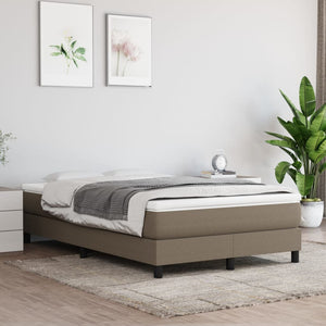 Boxspring-sängram taupe 120x200 cm tyg