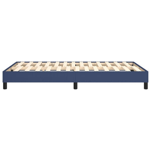 Boxspring-sängram blå 120x200cm tyg