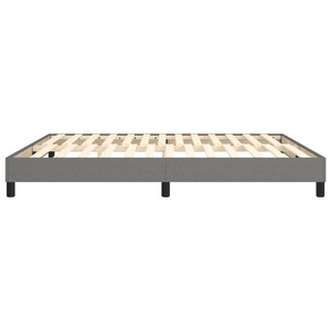 Boxspring-sängram mörkgrå 180x200 cm tyg