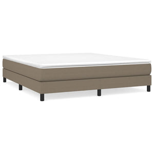 Boxspring-sängram taupe 180x200 cm tyg