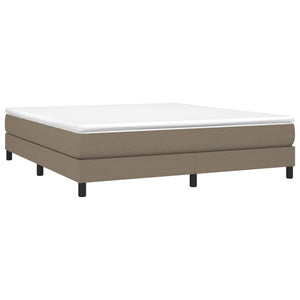 Boxspring-sängram taupe 180x200 cm tyg