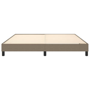 Boxspring-sängram taupe 180x200 cm tyg