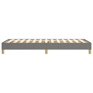 Boxspring-sängram mörkgrå 80x200 cm tyg