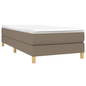 Boxspring-sängram Taupe 90x190 cm tyg