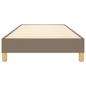 Boxspring-sängram Taupe 90x200 cm tyg