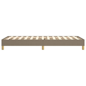 Boxspring-sängram Taupe 90x200 cm tyg