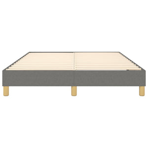 Boxspring-sängram mörkgrå 140x190 cm tyg