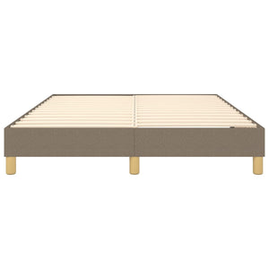 Boxspring-sängram taupe 140x190 cm tyg