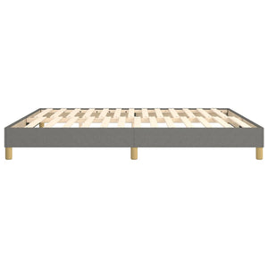 Boxspring-sängram mörkgrå 180x200 cm tyg