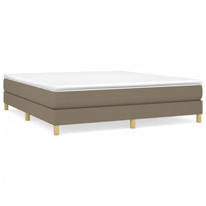 Boxspring-sängram taupe 180x200 cm tyg