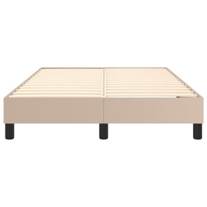 Boxspring-sängram cappuccino 120x200 cm konstläder