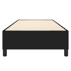 Boxspring-sängram svart 90x190cm tyg