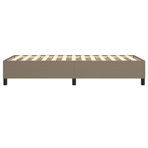 Boxspring-sängram Taupe 90x190 cm tyg