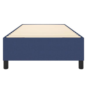 Boxspring-sängram blå 90x190 cm tyg