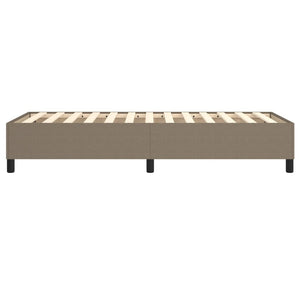 Boxspring-sängram Taupe 90x200 cm tyg