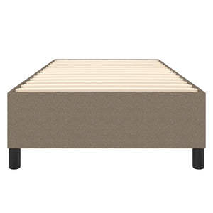 Boxspring-sängram taupe 100x200 cm tyg
