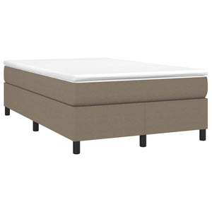 Boxspring-sängram taupe 120x200 cm tyg